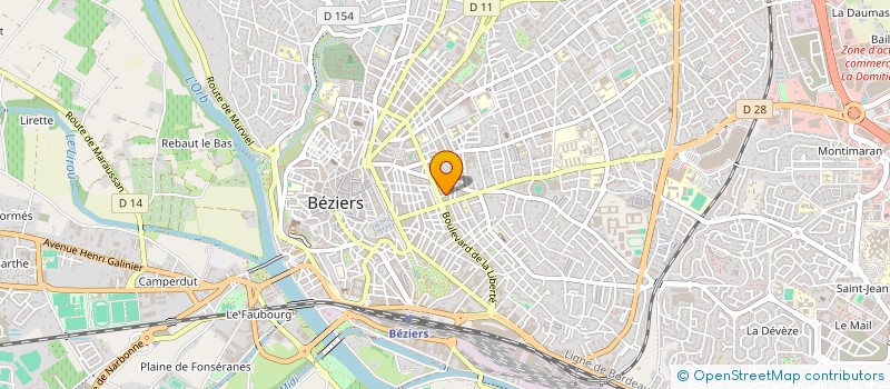 localisation de l'entreprise MADAME ROSE DELMAS  BEZIERS