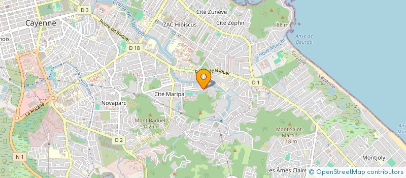 localisation de l'entreprise MADAME ROSE DOXANT  CAYENNE