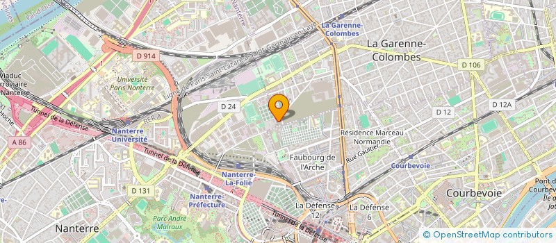 localisation de l'entreprise MADAME ROSE DURAND à LA GARENNE-COLOMBES