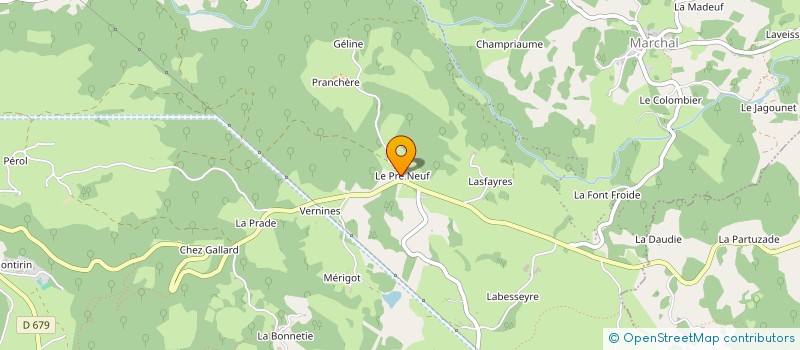 localisation de l'entreprise MADAME ROSE ESTEVE à CHAMPS-SUR-TARENTAINE-MARCHAL