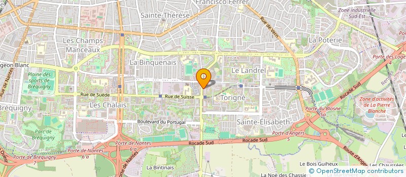 localisation de l'entreprise MADAME ROSE-FLORE CLERVIL  RENNES