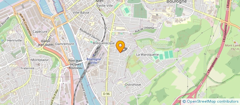 localisation de l'entreprise MADAME ROSE GENOT  BOULOGNE-SUR-MER