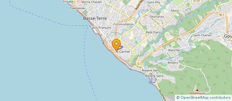 localisation de l'entreprise MADAME ROSE GERMAIN à BASSE-TERRE