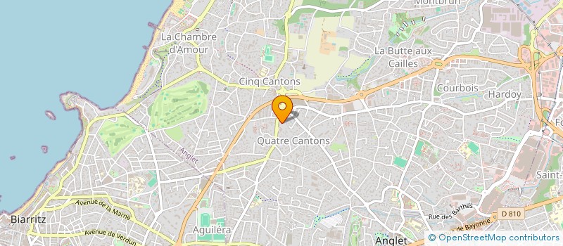 localisation de l'entreprise MADAME ROSE HEBRARD à ANGLET
