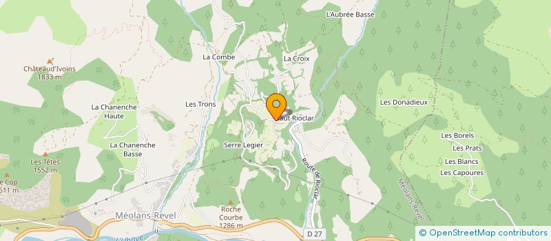 localisation de l'entreprise MADAME ROSE HOLTZSCHERER  MEOLANS-REVEL