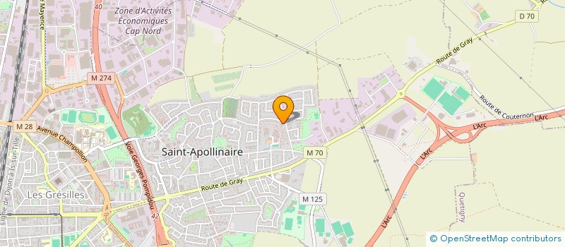 localisation de l'entreprise MADAME ROSE LAVAUD à DIJON