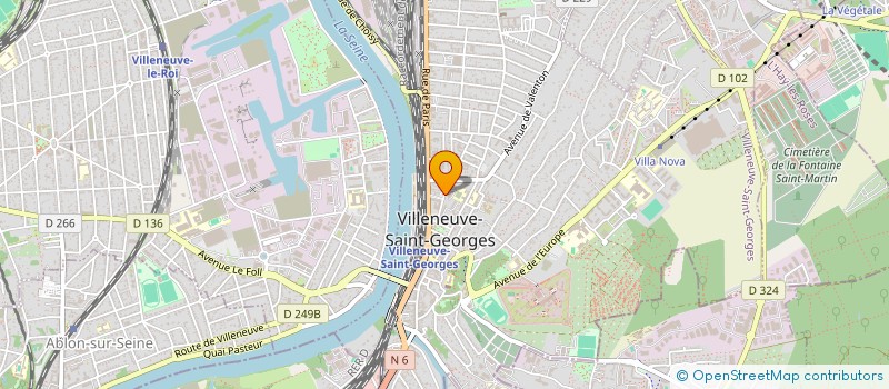 localisation de l'entreprise MADAME ROSE LEGRAND à VILLENEUVE-SAINT-GEORGES