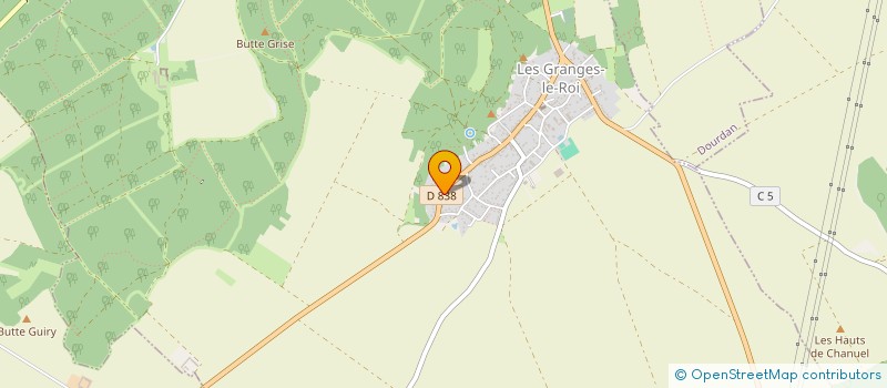 localisation de l'entreprise MADAME ROSE-LINE PREUD'HOMME à LES GRANGES-LE-ROI