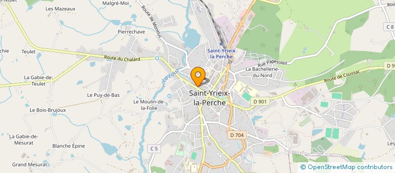 localisation de l'entreprise MADAME ROSE MACHADO à SAINT-YRIEIX-LA-PERCHE