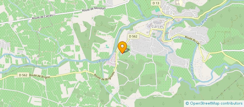 localisation de l'entreprise MADAME ROSE-MARIE ALLORO  CARCES