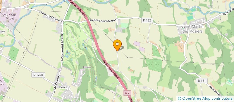 localisation de l'entreprise MADAME ROSE-MARIE BERANGER  ALBON