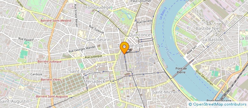 localisation de l'entreprise MADAME ROSE MARIE BESNIER  BORDEAUX