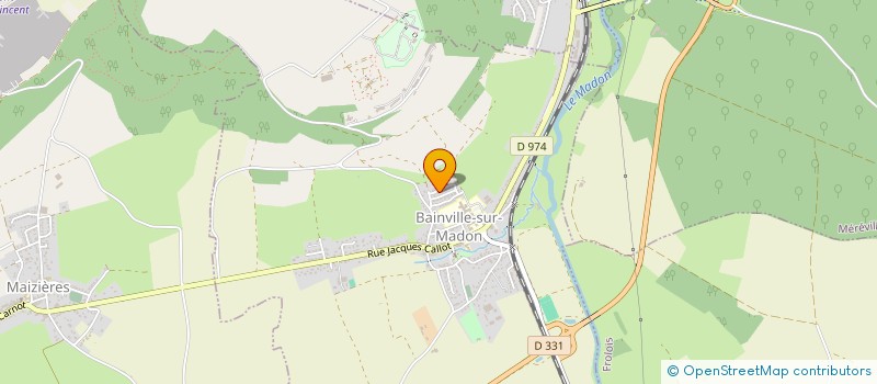 localisation de l'entreprise MADAME ROSE-MARIE BUTTICE  BAINVILLE-SUR-MADON