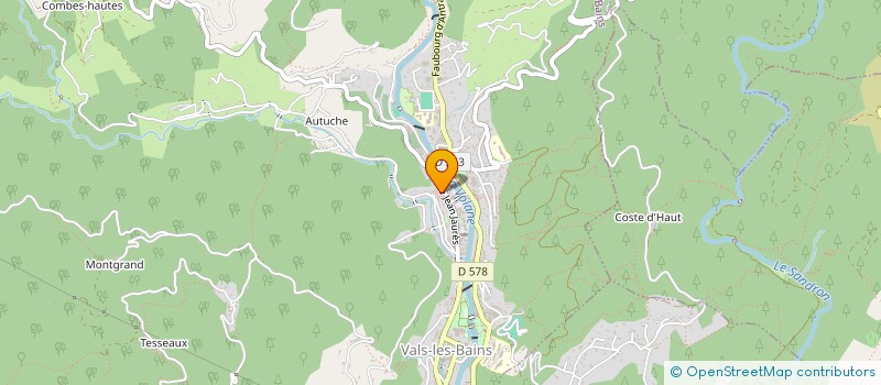 localisation de l'entreprise MADAME ROSE MARIE CASALS à VALLEES-D'ANTRAIGUES-ASPERJOC