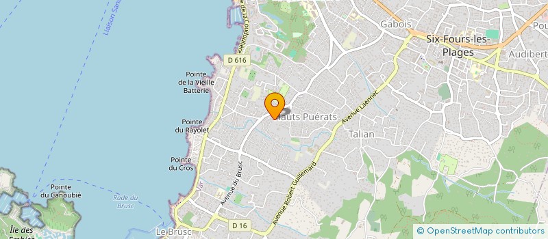 localisation de l'entreprise MADAME ROSE-MARIE CONQUET à SIX-FOURS-LES-PLAGES