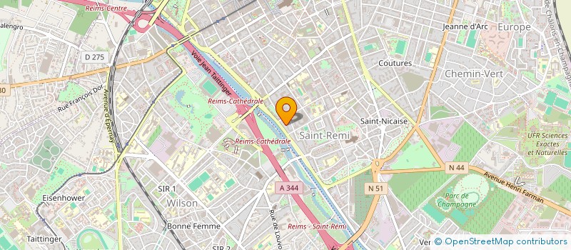 localisation de l'entreprise MADAME ROSE-MARIE EFFA  REIMS