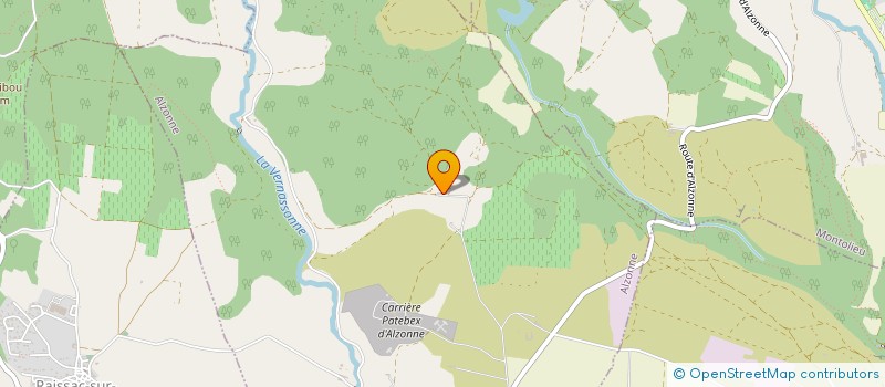 localisation de l'entreprise MADAME ROSE-MARIE GARROS  ALZONNE