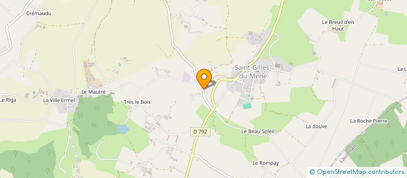 localisation de l'entreprise MADAME ROSE-MARIE GUIGUEN à LE MENE