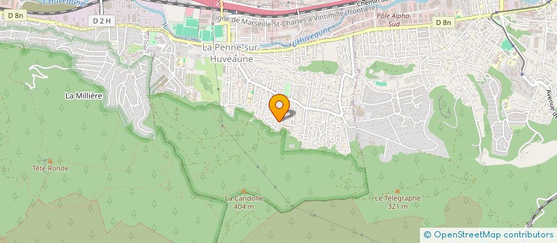 localisation de l'entreprise MADAME ROSE MARIE IRACANE  LA PENNE-SUR-HUVEAUNE