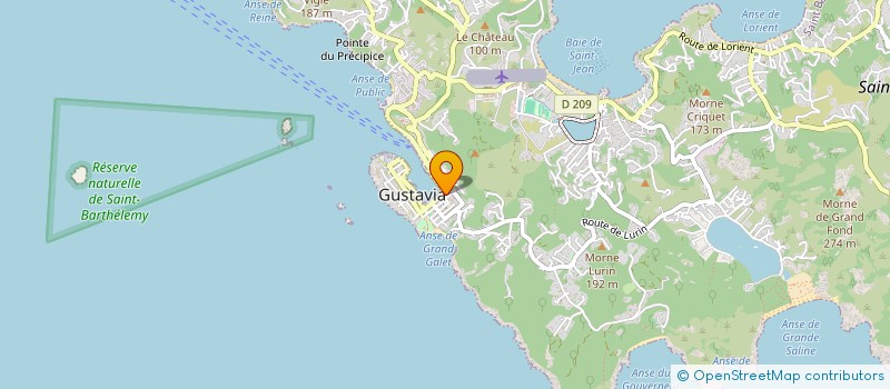 localisation de l'entreprise MADAME ROSE-MARIE LAPLACE  SAINT BARTHELEMY