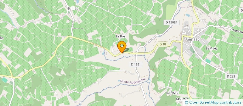 localisation de l'entreprise MADAME ROSE MARIE LARRUY  JUILLAC