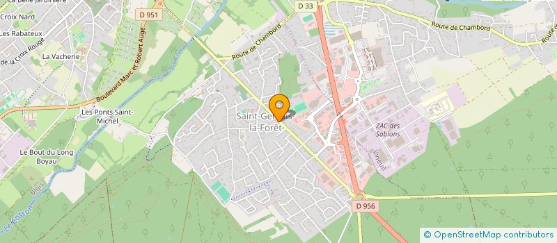 localisation de l'entreprise MADAME ROSE MARIE LOPEZ  SAINT-GERVAIS-LA-FORET