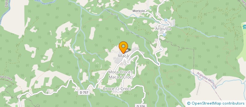 localisation de l'entreprise MADAME ROSE-MARIE LUCIANI  MOCA-CROCE