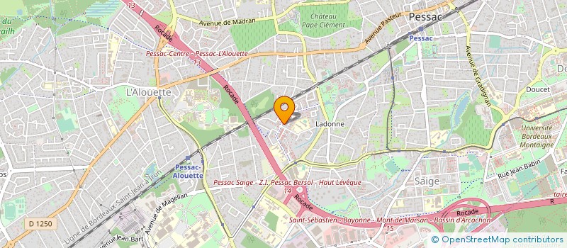 localisation de l'entreprise MADAME ROSE MARIE MAYO  PESSAC