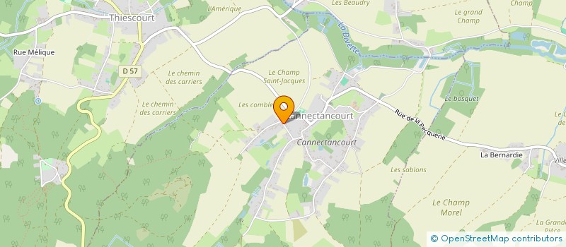 localisation de l'entreprise MADAME ROSE MARIE MELIQUE  CANNECTANCOURT