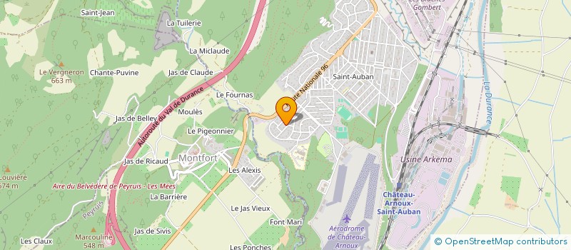 localisation de l'entreprise MADAME ROSE MARIE MORETTO  CHATEAU ARNOUX SAINT AUBAN