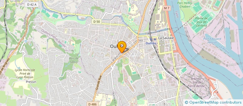 localisation de l'entreprise MADAME ROSE-MARIE PEREZ Y ALVAREZ  OULLINS-PIERRE-BENITE