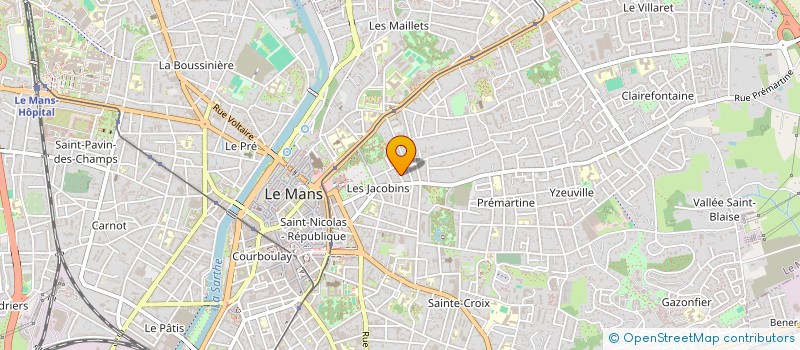 localisation de l'entreprise MADAME ROSE-MARIE PERRINE à LE MANS