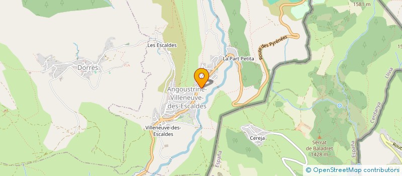 localisation de l'entreprise MADAME ROSE-MARIE PINA  ANGOUSTRINE-VILLENEUVE-DES-ESCALDES