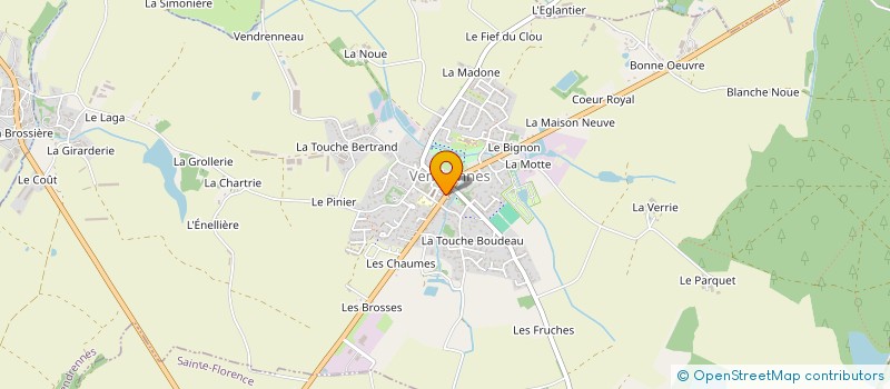 localisation de l'entreprise MADAME ROSE-MARIE PIVETEAU à VENDRENNES