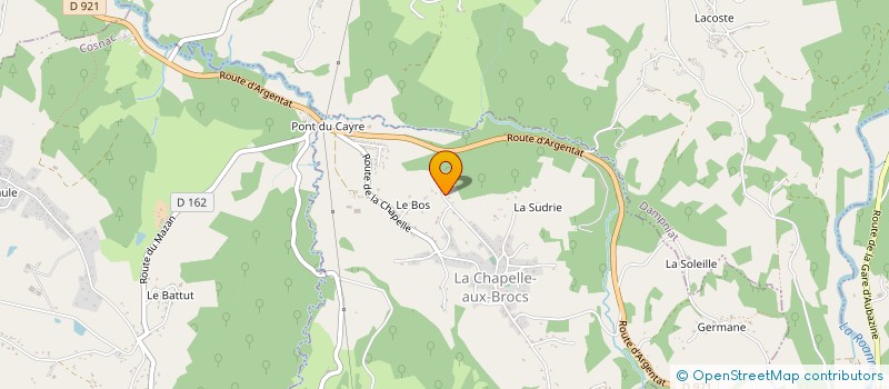 localisation de l'entreprise MADAME ROSE MARIE RAIMUNDO  LA CHAPELLE-AUX-BROCS