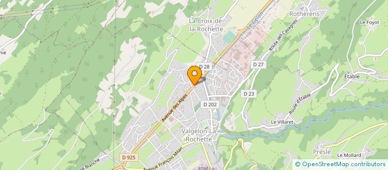 localisation de l'entreprise MADAME ROSE MARIE SALIPANTE à VALGELON-LA ROCHETTE