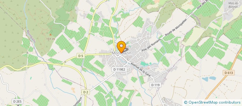 localisation de l'entreprise MADAME ROSE-MARIE SANCHEZ  MONTBAZIN