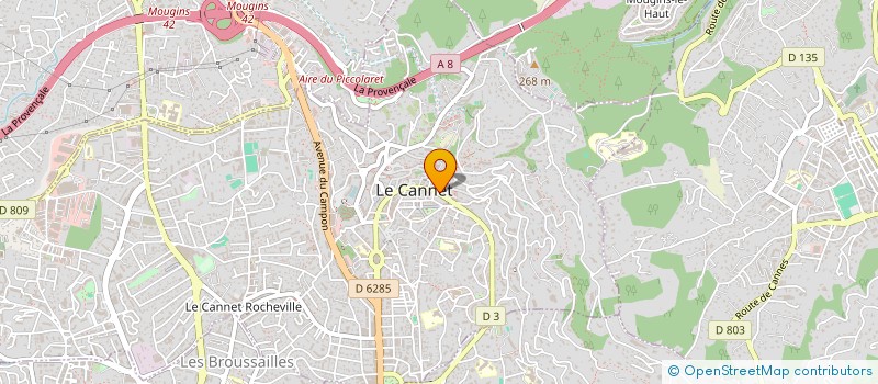 localisation de l'entreprise MADAME ROSE MARIE SCOTTO à LE CANNET