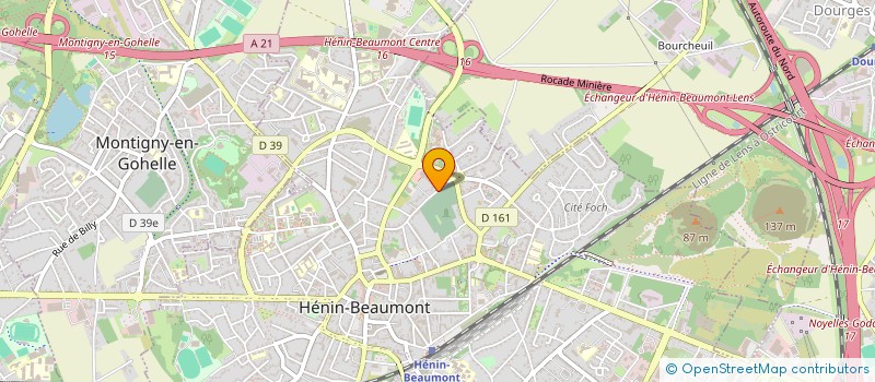 localisation de l'entreprise MADAME ROSE-MARIE VUE  HENIN-BEAUMONT