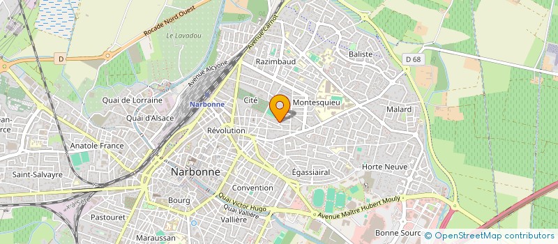 localisation de l'entreprise MADAME ROSE MARQUIE  NARBONNE