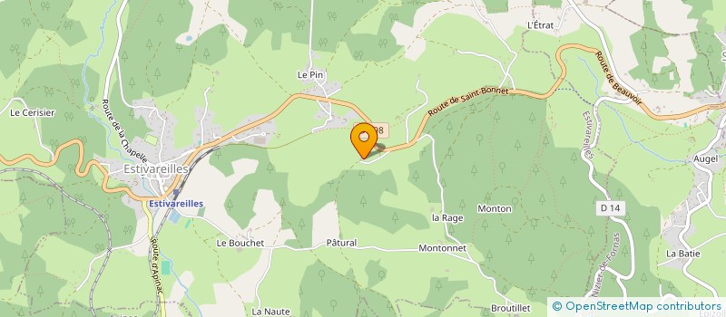 localisation de l'entreprise MADAME ROSE MOULANGER à ESTIVAREILLES