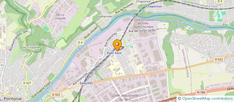 localisation de l'entreprise MADAME ROSE NGO POUNDJE  SAINT-OUEN-L'AUMONE