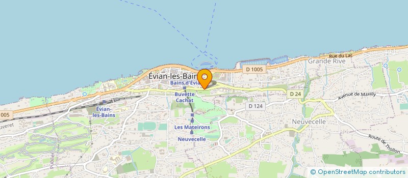 localisation de l'entreprise MADAME ROSE PEROLE  EVIAN-LES-BAINS