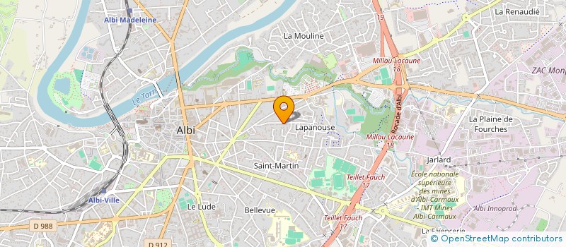 localisation de l'entreprise MADAME ROSE PIERRE à ALBI