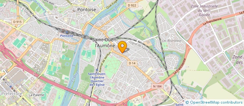 localisation de l'entreprise MADAME ROSE PIONNIER  SAINT-OUEN-L'AUMONE