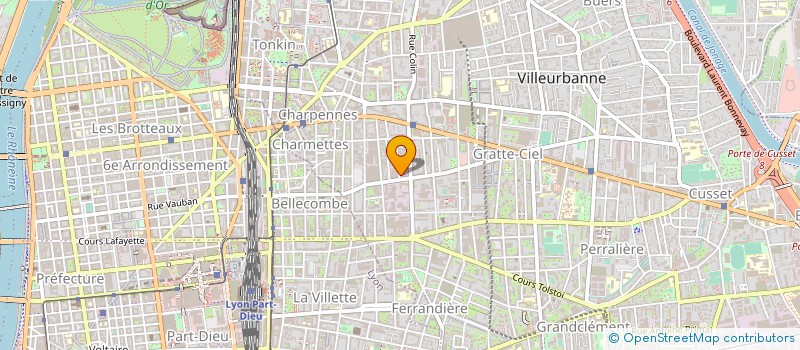 localisation de l'entreprise MADAME ROSE PIRAUDON  VILLEURBANNE