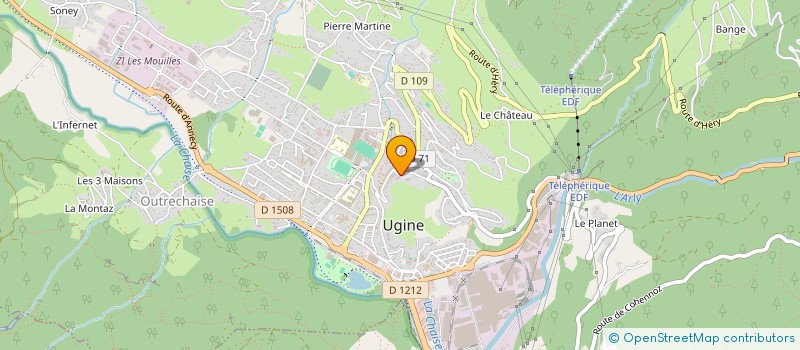 localisation de l'entreprise MADAME ROSE POINTET  UGINE