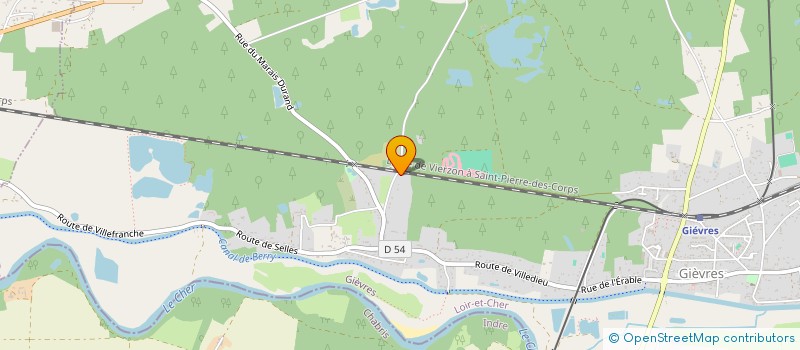 localisation de l'entreprise MADAME ROSE PRUDHOMME  GIEVRES