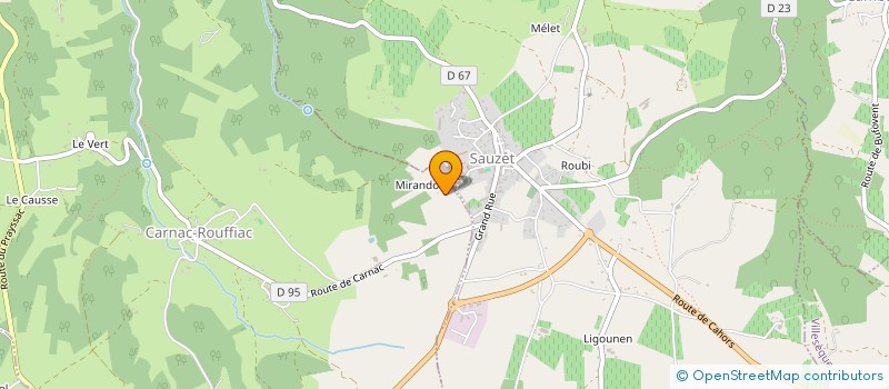 localisation de l'entreprise MADAME ROSE RATHQUEBER  CARNAC-ROUFFIAC