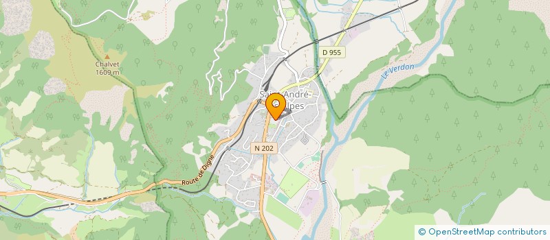 localisation de l'entreprise MADAME ROSE REBUFFEL  SAINT-ANDRE-LES-ALPES